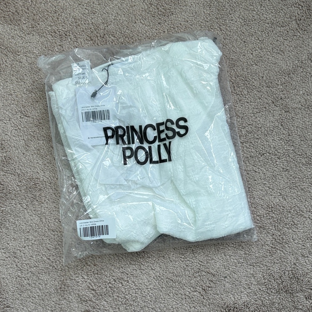 Princess Polly BNWT Lancaster Mini White Dress